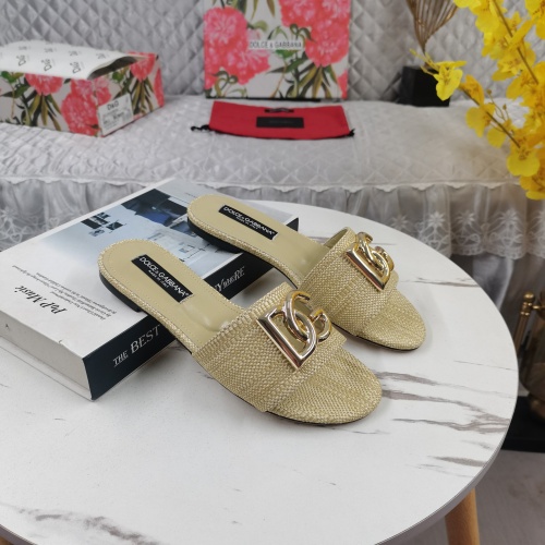 Replica Dolce & Gabbana D&G Slippers For Women #1198075 $115.00 USD for Wholesale