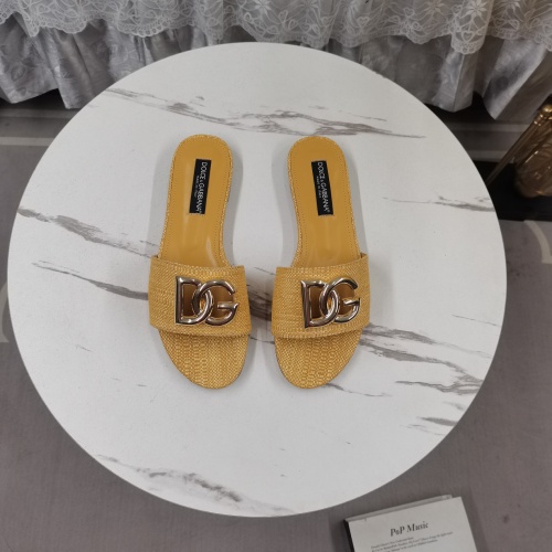 Replica Dolce & Gabbana D&G Slippers For Women #1198076 $115.00 USD for Wholesale