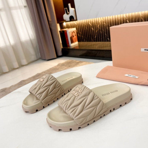 MIU MIU Slippers For Women #1198139 $82.00 USD, Wholesale Replica MIU MIU Slippers