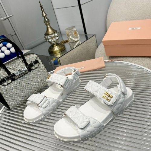 MIU MIU Sandal For Women #1198142 $88.00 USD, Wholesale Replica MIU MIU Sandal