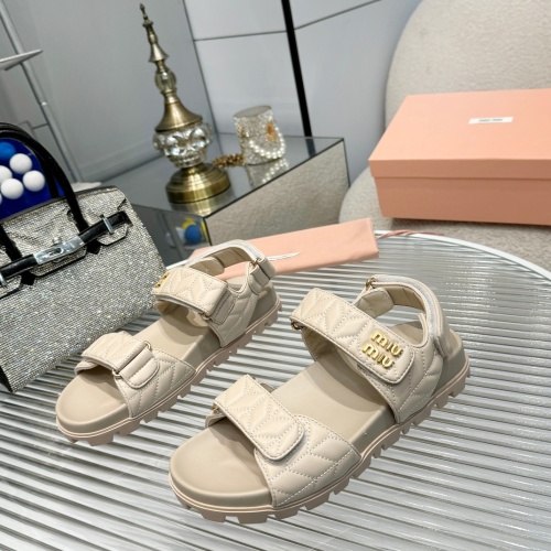 MIU MIU Sandal For Women #1198143 $88.00 USD, Wholesale Replica MIU MIU Sandal