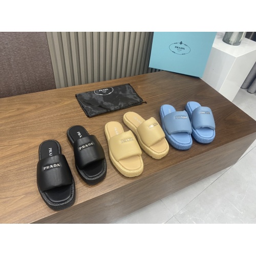 Replica Prada Slippers For Women #1198272 $92.00 USD for Wholesale