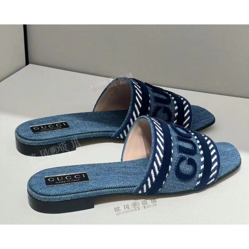 Replica Gucci Slippers For Women #1198278 $96.00 USD for Wholesale