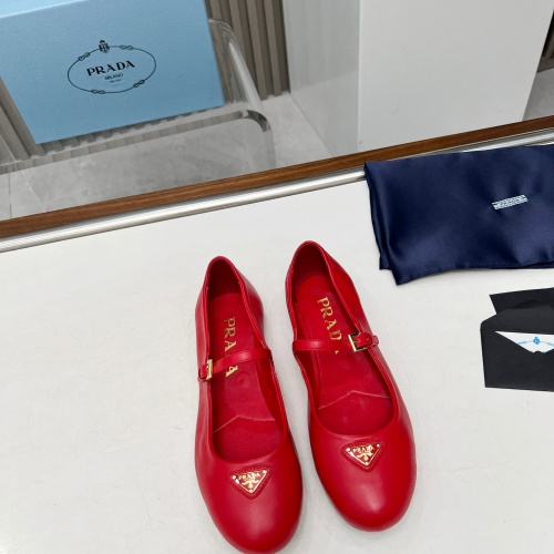 Replica Prada Flat Shoes For Women #1198292 $98.00 USD for Wholesale