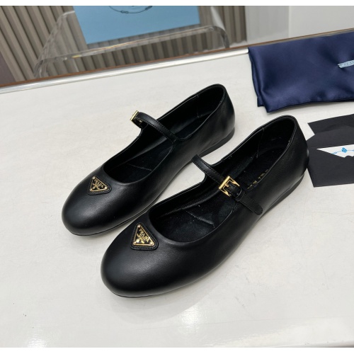 Prada Flat Shoes For Women #1198293 $98.00 USD, Wholesale Replica Prada Flat Shoes