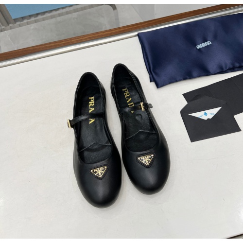 Replica Prada Flat Shoes For Women #1198293 $98.00 USD for Wholesale