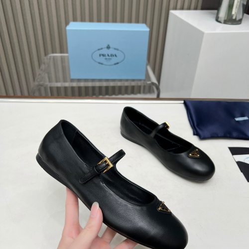 Replica Prada Flat Shoes For Women #1198293 $98.00 USD for Wholesale