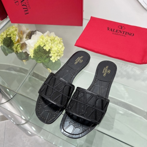 Replica Valentino Slippers For Women #1198331 $82.00 USD for Wholesale