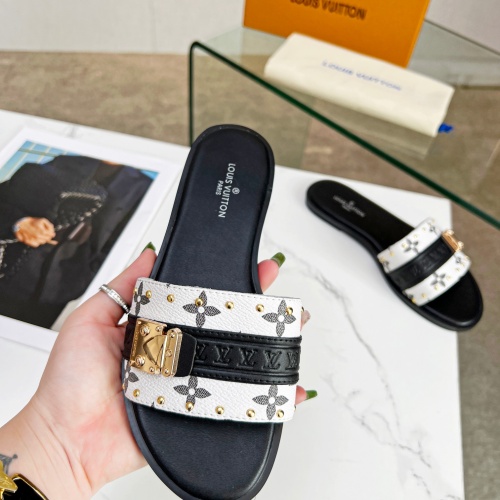 Replica Louis Vuitton Slippers For Women #1198358 $64.00 USD for Wholesale