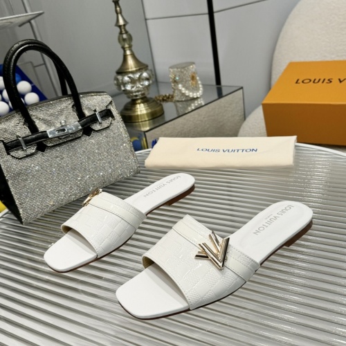 Louis Vuitton Slippers For Women #1198368 $80.00 USD, Wholesale Replica Louis Vuitton Slippers