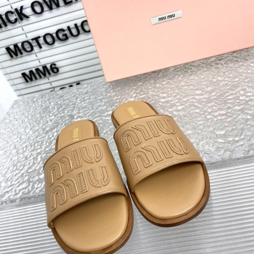 Replica MIU MIU Slippers For Women #1198394 $108.00 USD for Wholesale