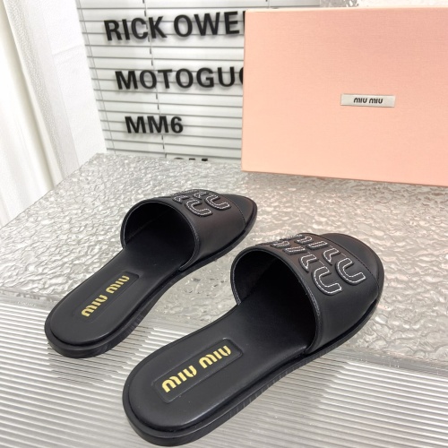 Replica MIU MIU Slippers For Women #1198395 $108.00 USD for Wholesale