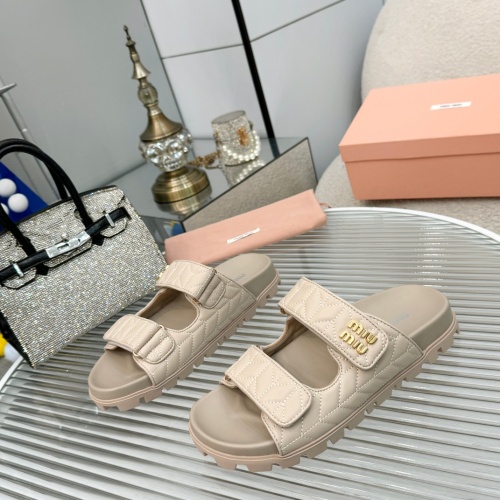 MIU MIU Slippers For Women #1198396 $85.00 USD, Wholesale Replica MIU MIU Slippers