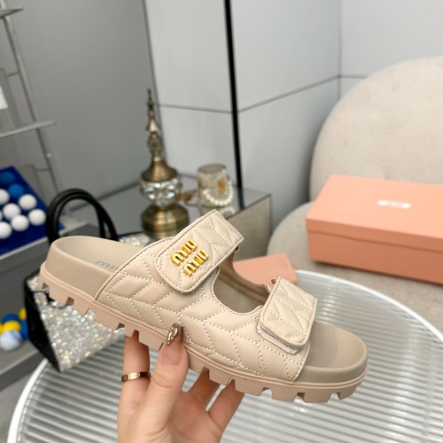 Replica MIU MIU Slippers For Women #1198396 $85.00 USD for Wholesale