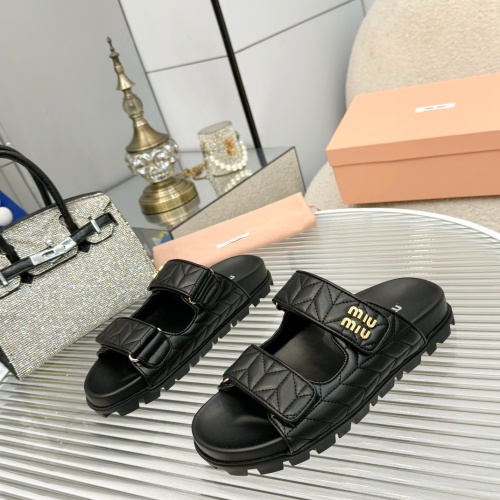 MIU MIU Slippers For Women #1198398 $85.00 USD, Wholesale Replica MIU MIU Slippers