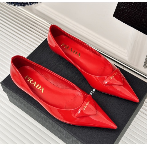 Replica Prada Flat Shoes For Women #1198424 $112.00 USD for Wholesale