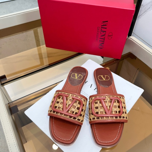 Replica Valentino Slippers For Women #1198486 $85.00 USD for Wholesale