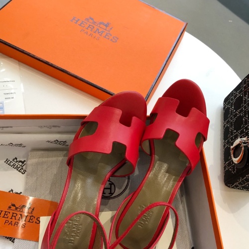 Replica Hermes Sandal For Women #1198497 $96.00 USD for Wholesale