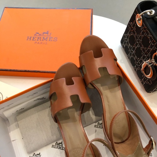 Replica Hermes Sandal For Women #1198498 $96.00 USD for Wholesale