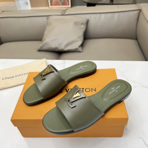 Louis Vuitton Slippers For Women #1198566 $85.00 USD, Wholesale Replica Louis Vuitton Slippers