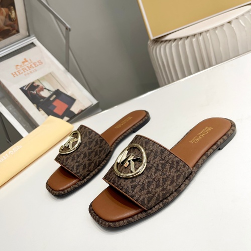 Michael Kors Slippers For Women #1198619 $76.00 USD, Wholesale Replica Michael Kors Slippers