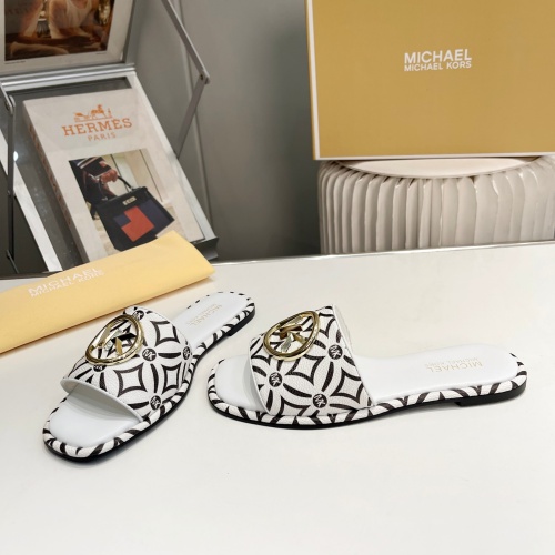 Replica Michael Kors Slippers For Women #1198621 $76.00 USD for Wholesale