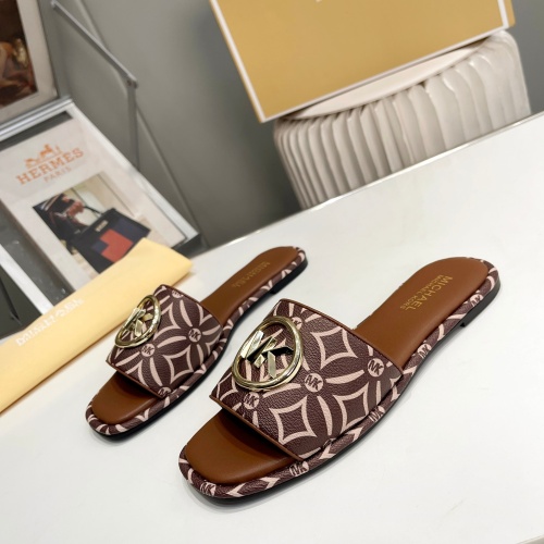 Michael Kors Slippers For Women #1198622 $76.00 USD, Wholesale Replica Michael Kors Slippers