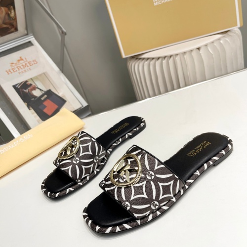 Michael Kors Slippers For Women #1198623 $76.00 USD, Wholesale Replica Michael Kors Slippers