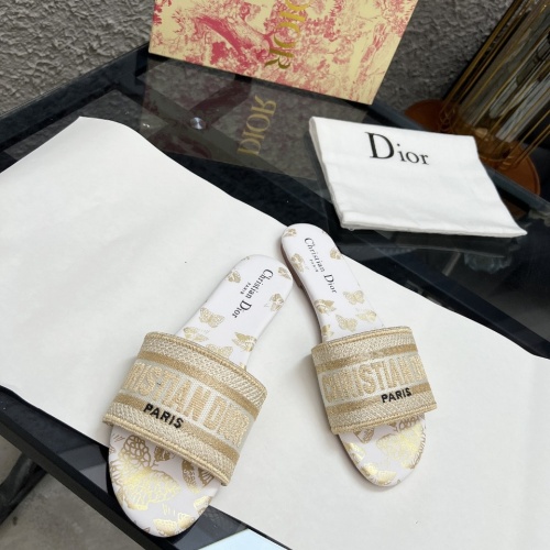 Replica Christian Dior Slippers For Women #1198750 $72.00 USD for Wholesale