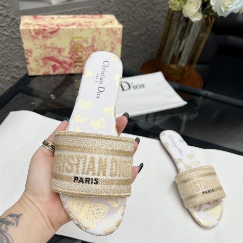 Replica Christian Dior Slippers For Women #1198750 $72.00 USD for Wholesale