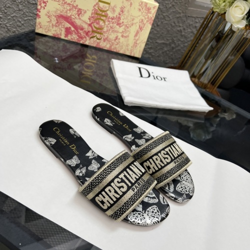 Replica Christian Dior Slippers For Women #1198751 $72.00 USD for Wholesale