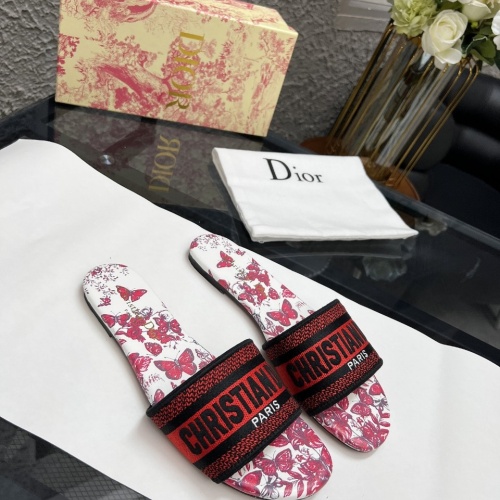 Replica Christian Dior Slippers For Women #1198752 $72.00 USD for Wholesale