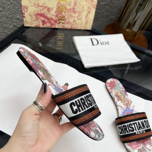 Replica Christian Dior Slippers For Women #1198753 $72.00 USD for Wholesale