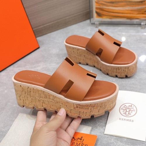 Replica Hermes Slippers For Women #1198803 $102.00 USD for Wholesale