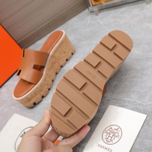 Replica Hermes Slippers For Women #1198803 $102.00 USD for Wholesale