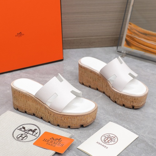 Replica Hermes Slippers For Women #1198805 $102.00 USD for Wholesale