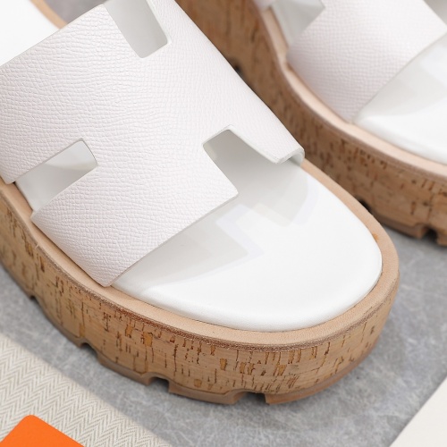 Replica Hermes Slippers For Women #1198805 $102.00 USD for Wholesale