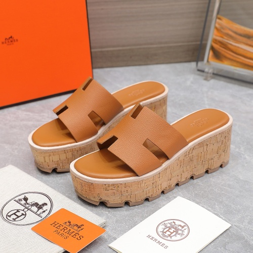 Replica Hermes Slippers For Women #1198806 $102.00 USD for Wholesale