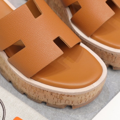 Replica Hermes Slippers For Women #1198806 $102.00 USD for Wholesale