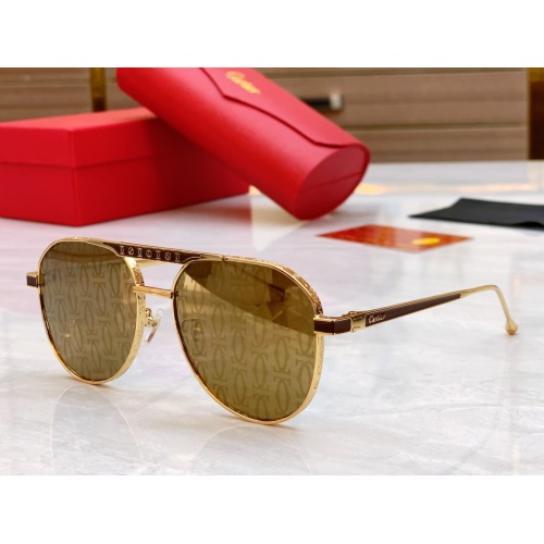 Cartier AAA Quality Sunglassess #1199196 $60.00 USD, Wholesale Replica Cartier AAA Quality Sunglassess