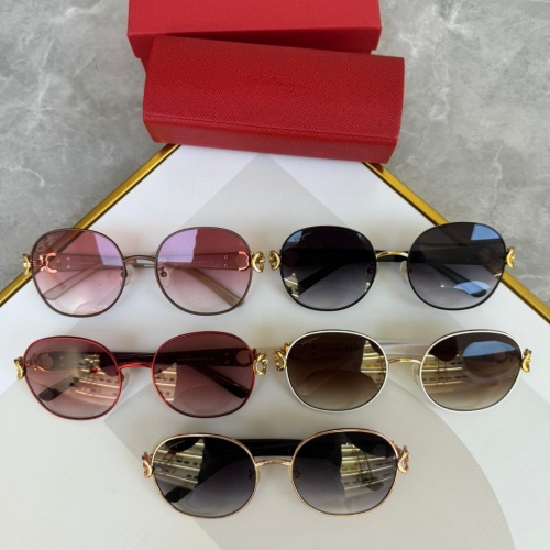 Replica Salvatore Ferragamo AAA Quality Sunglasses #1200715 $56.00 USD for Wholesale