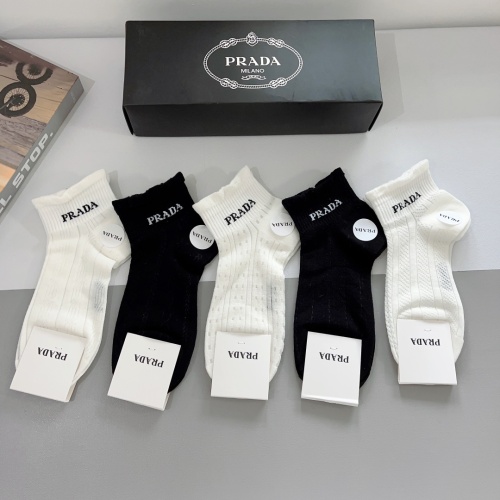 Prada Socks #1201985 $29.00 USD, Wholesale Replica Prada Socks