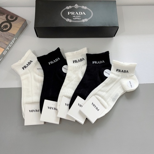 Replica Prada Socks #1201985 $29.00 USD for Wholesale