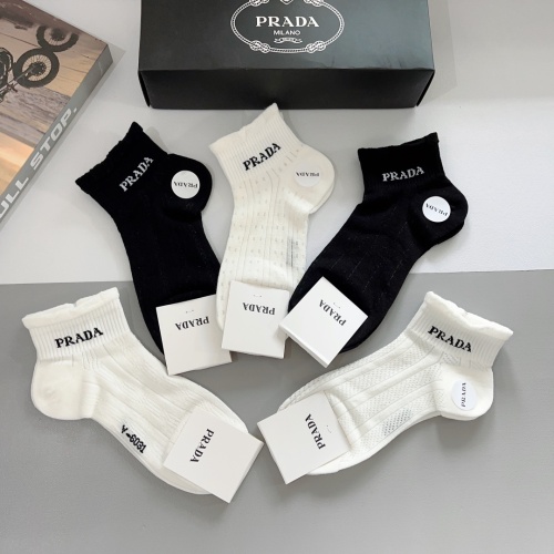 Replica Prada Socks #1201985 $29.00 USD for Wholesale