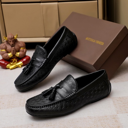 Replica Bottega Veneta BV Leather Shoes For Men #1204500 $85.00 USD for Wholesale