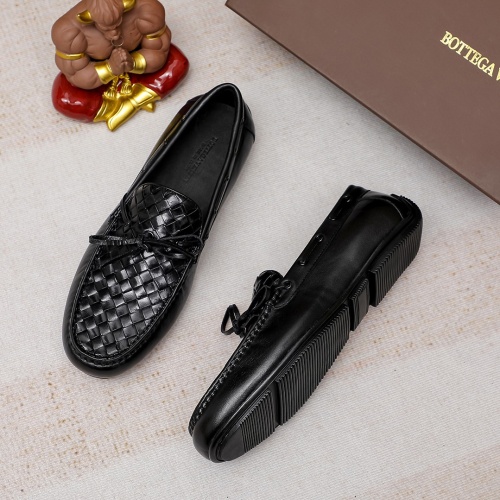 Replica Bottega Veneta BV Leather Shoes For Men #1204501 $85.00 USD for Wholesale