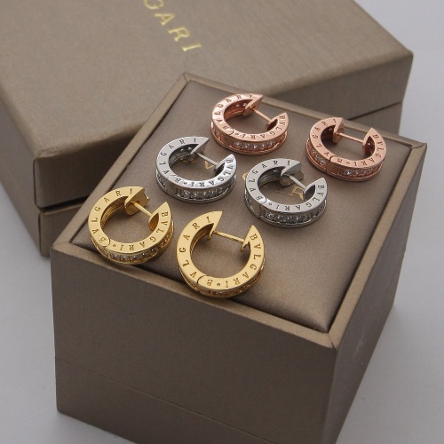 Replica Bvlgari Earrings For Women #1204707 $25.00 USD for Wholesale