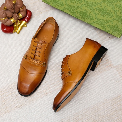 Replica Gucci Oxfords Shoes For Men #1204733 $88.00 USD for Wholesale