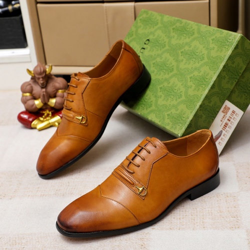 Replica Gucci Oxfords Shoes For Men #1204733 $88.00 USD for Wholesale