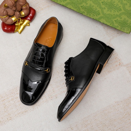 Replica Gucci Oxfords Shoes For Men #1204736 $88.00 USD for Wholesale